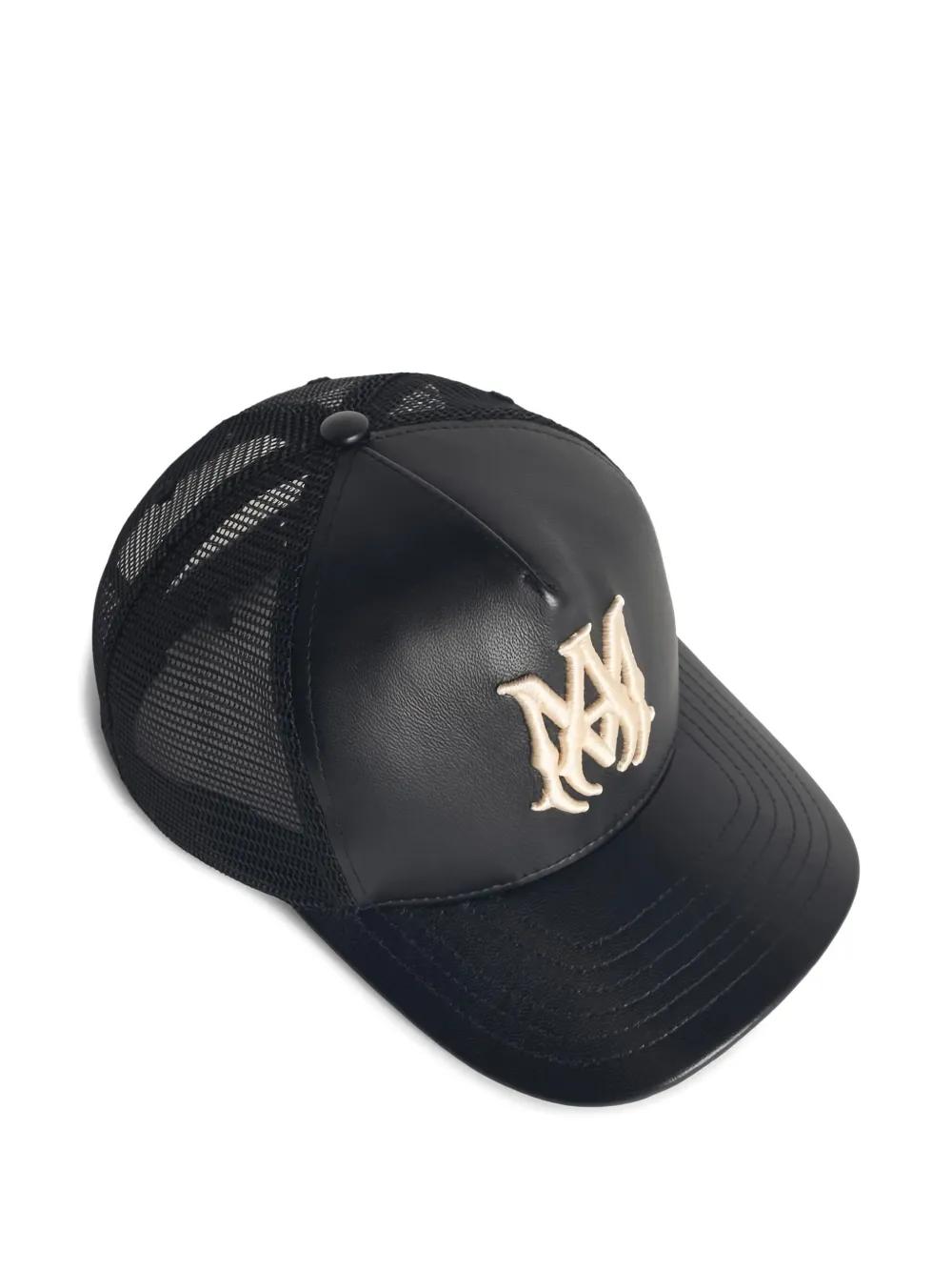 AMIRI ブラック メッシュバック キャップ AMIRI ロゴ刺繍 トラッカー