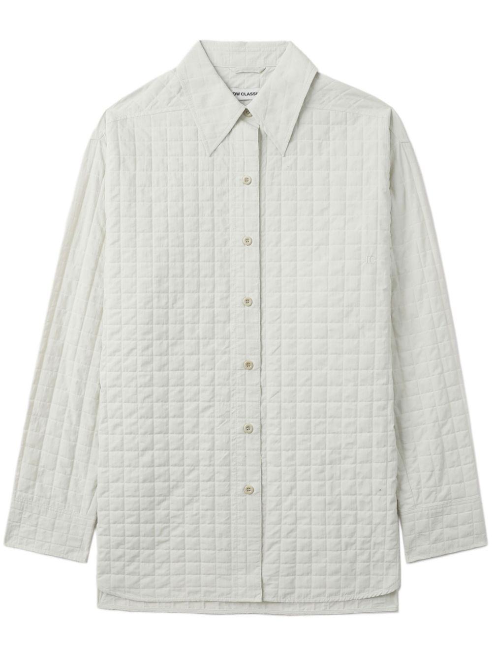 Low Classic レディース ホワイト Grid シャツ トップス