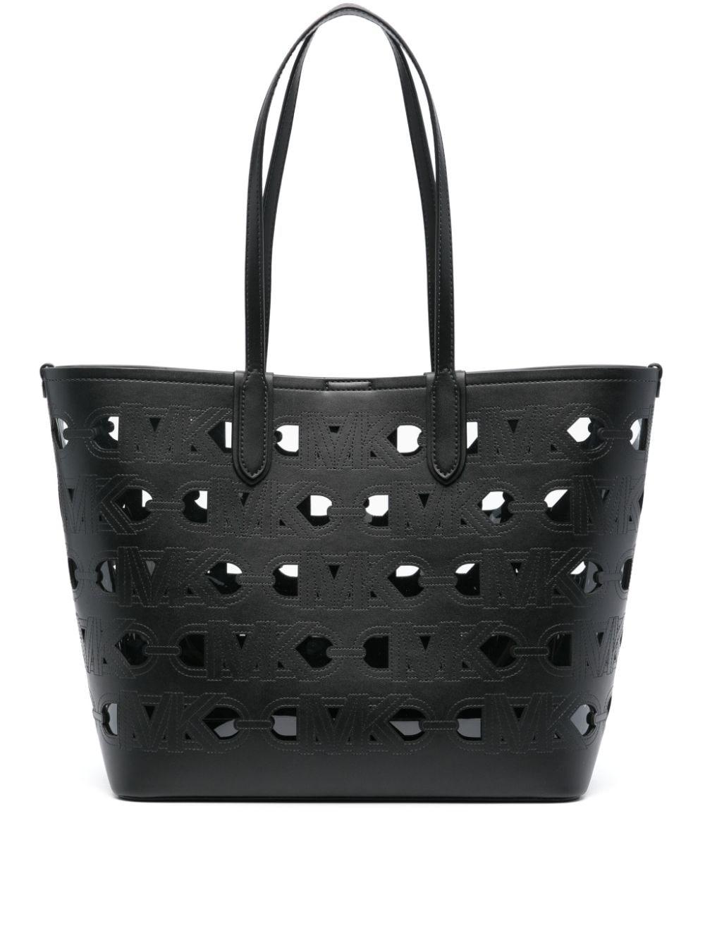 Michael kors black large tote shop