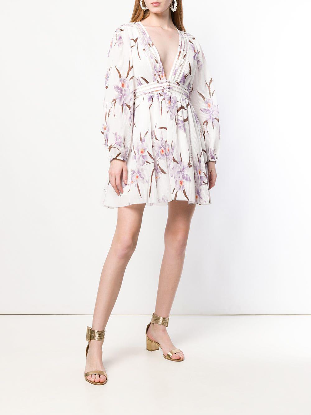 zimmermann corsage plisse mini dress