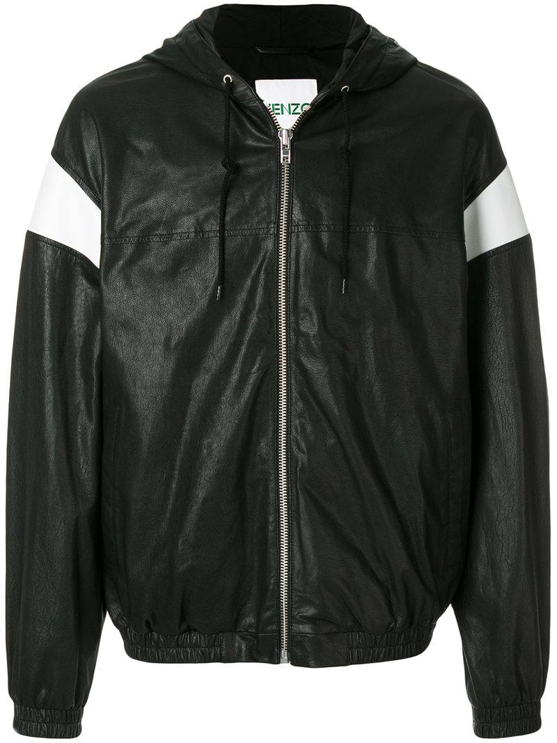 Kenzo Hooded Jacket In Black For Lyst kenzo hooded jacket in black for lyst