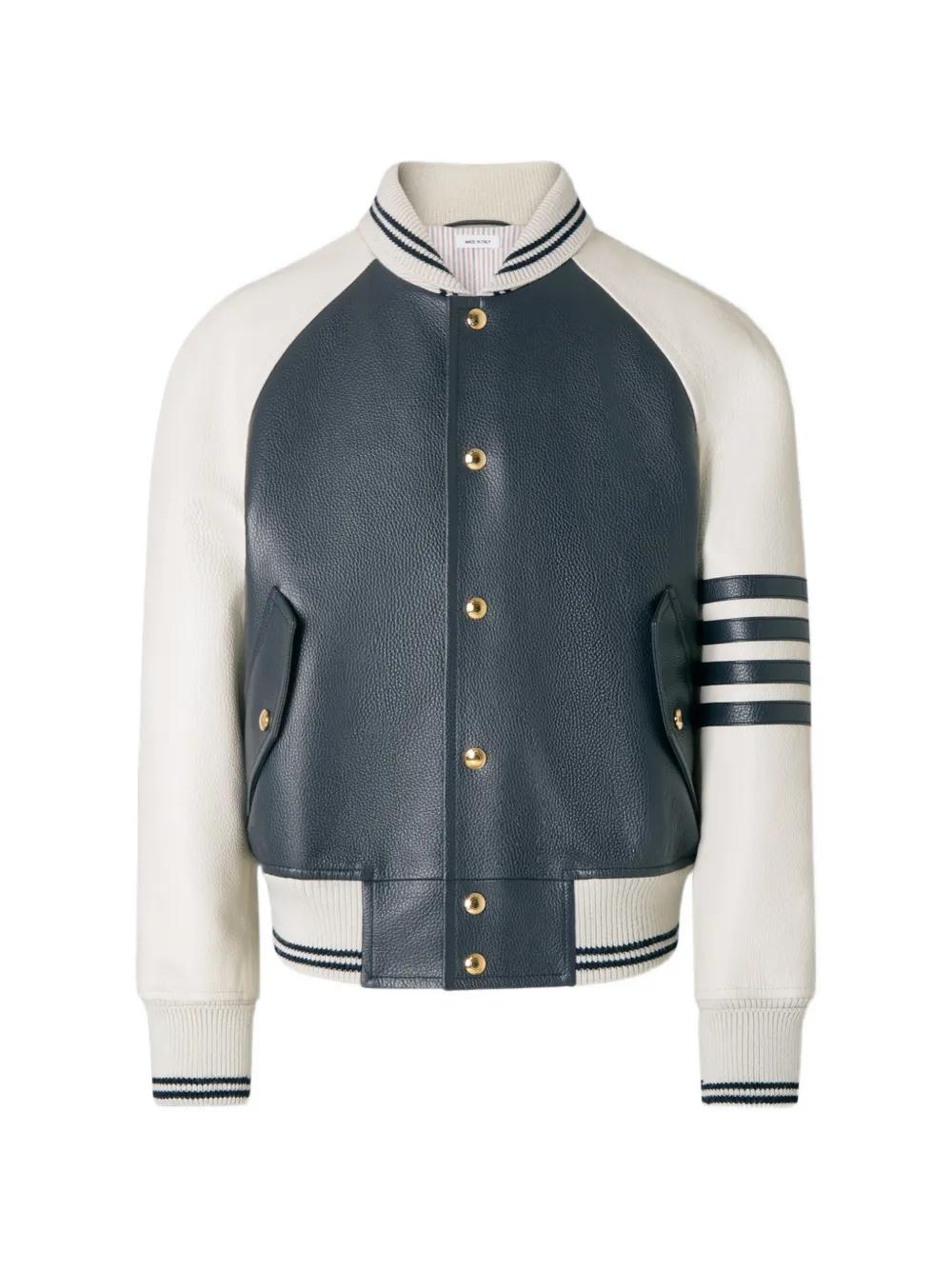 【90%OFFセール】THOM BROWNE ボンバージャケット 光沢 レザー Thom Browne Jackets for Men | Online Sale up to 65% off | Lyst
