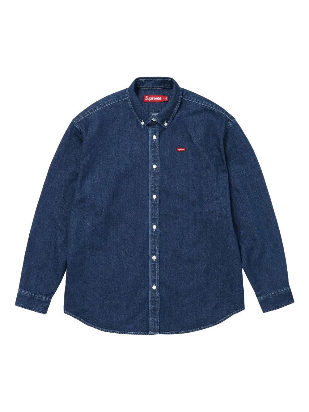 Supreme Small Box Denim Shirt in Blue for Men | Lyst UK