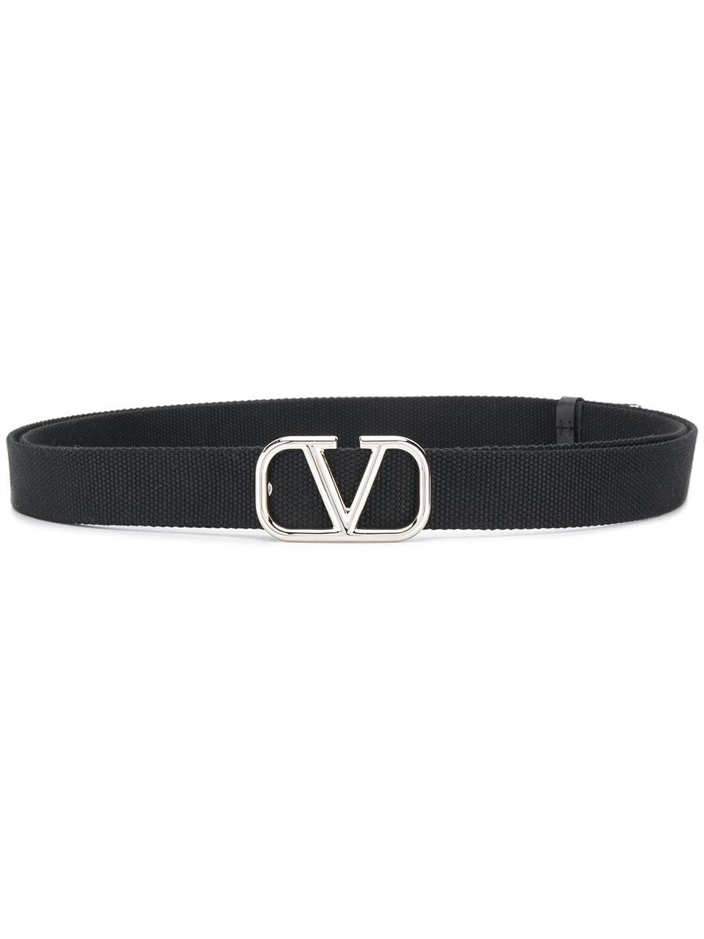 Valentino Garavani Vlogo Belt in Black for Men Lyst