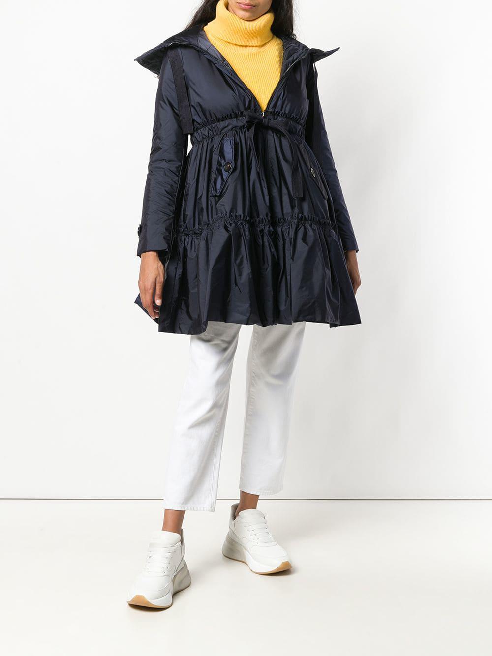 peplum raincoat
