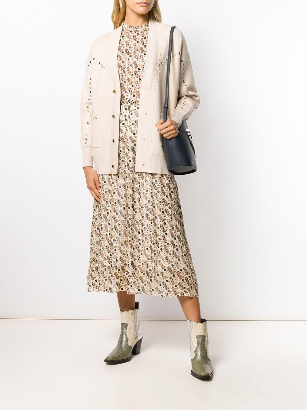 sandro studded cardigan
