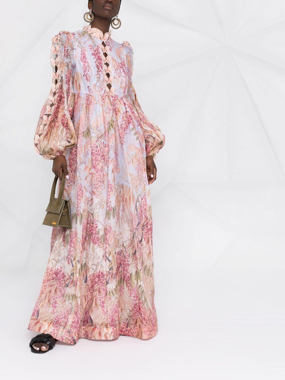 Zimmermann Butterfly-appliqué Dress in Pink | Lyst Canada