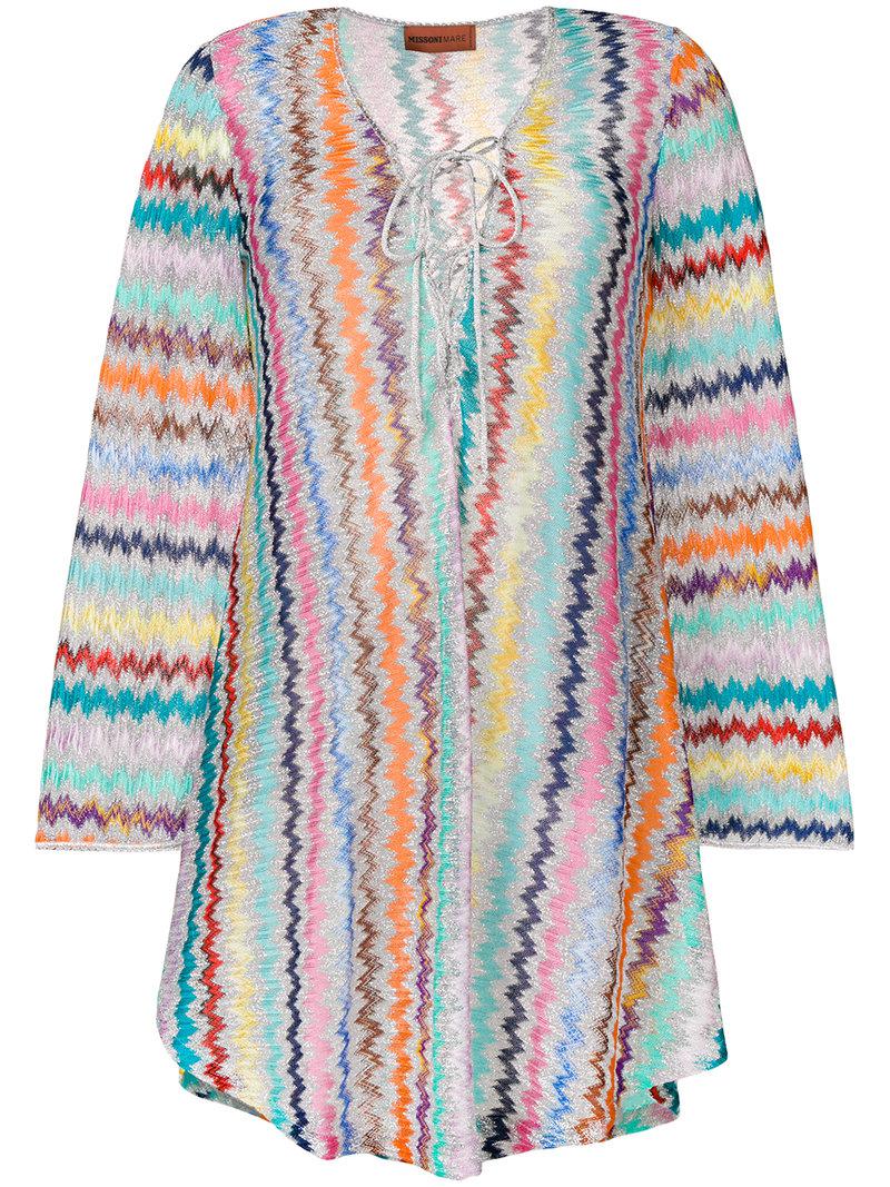Missoni Zig-zag Beach Cover-up in Blue | Lyst
