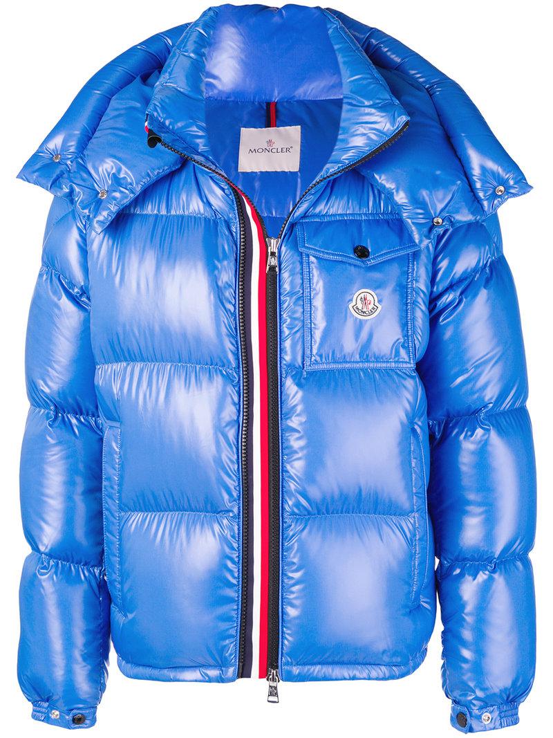 Moncler Synthetic Montbeliard Puffer Jacket in Blue for Men | Lyst