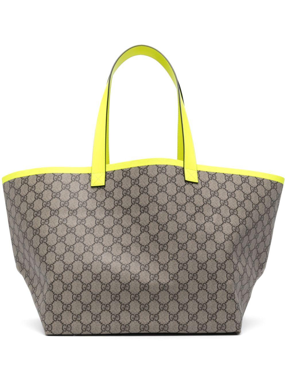 Gucci メンズ グレー トティッシマ ハンドバッグ M トートバッグ