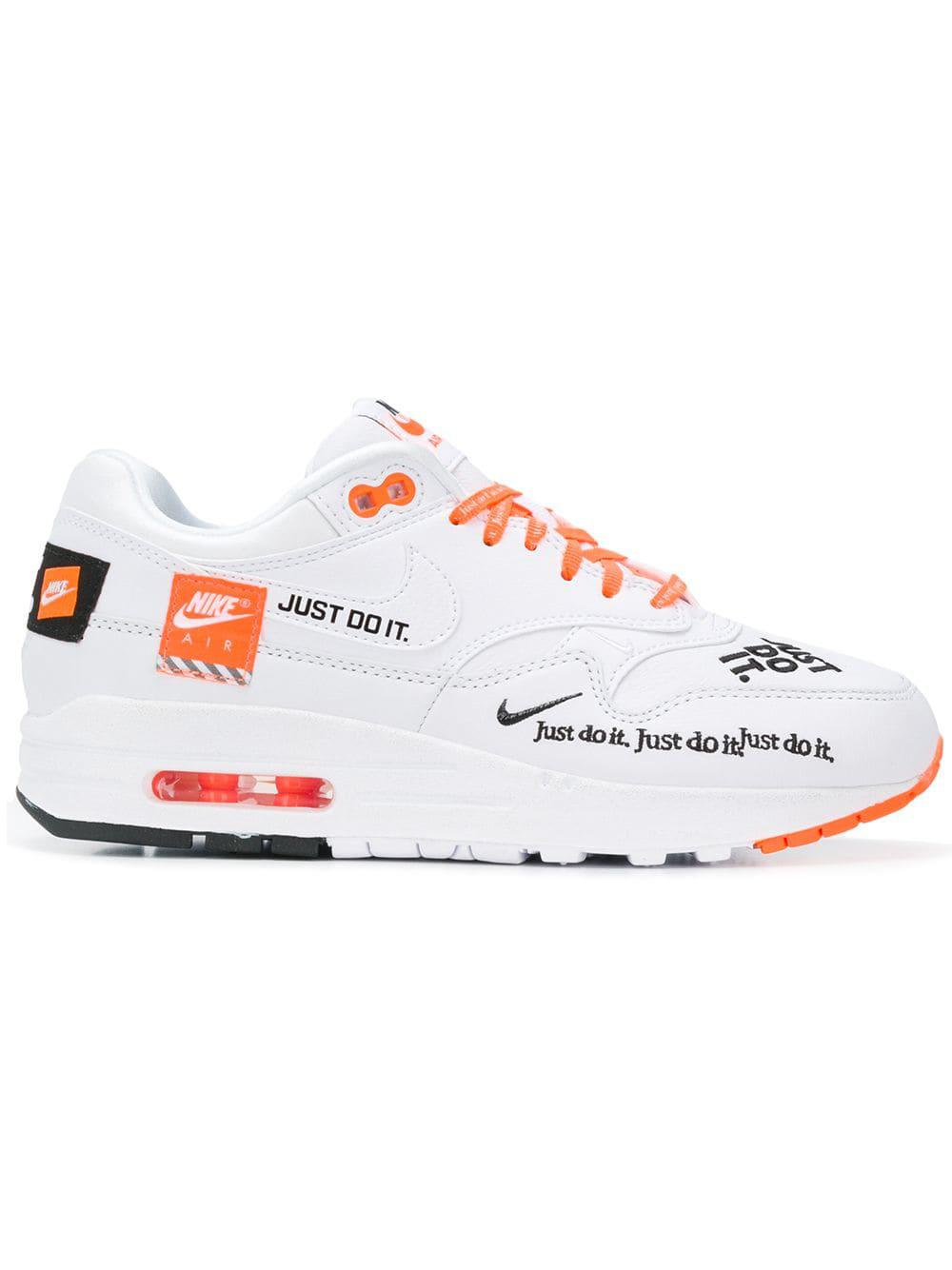 Nike Air Max 1 'just Do It' Sneakers in White for Men | Lyst UK