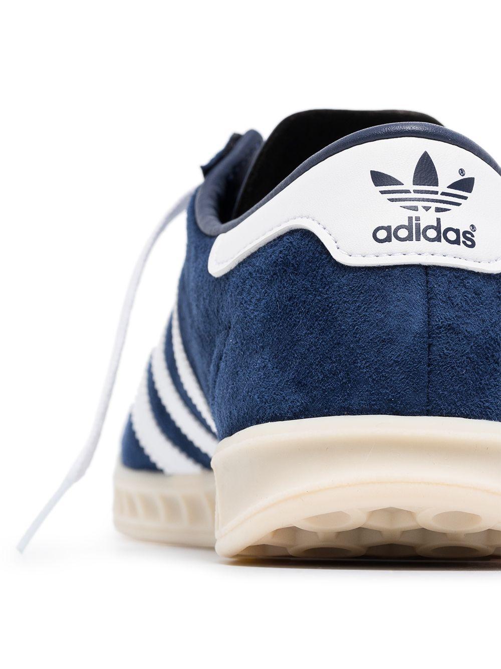 adidas Suede Hamburg Lace-up Sneakers in Blue | Lyst