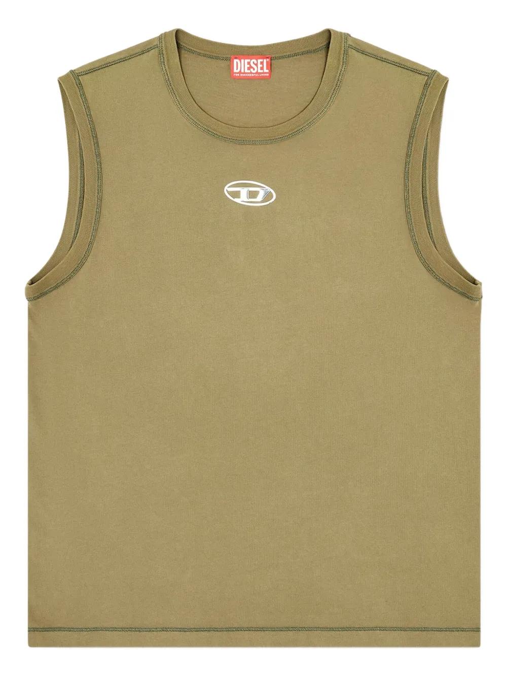 DIESEL Men's Sleeveless Knit Tシャツ DIESEL Men´s Sleeveless Knit Tシャツ-L