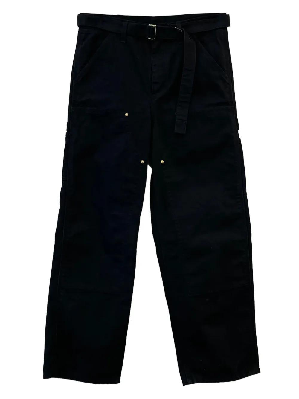 メンズ Sacai Belted Trousers ブルー | Lyst
