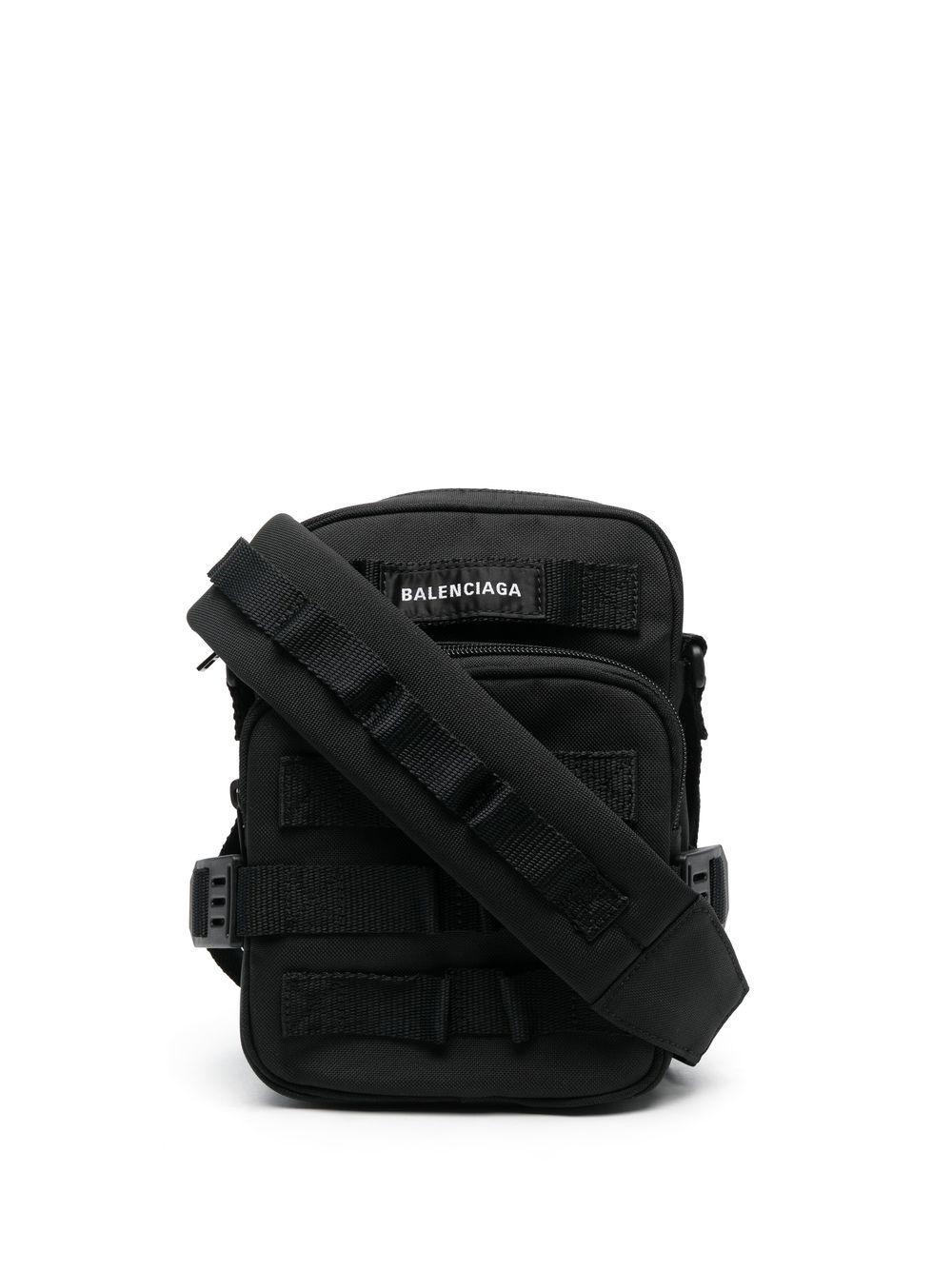 Balenciaga Army Utility Crossbody Bag - Black