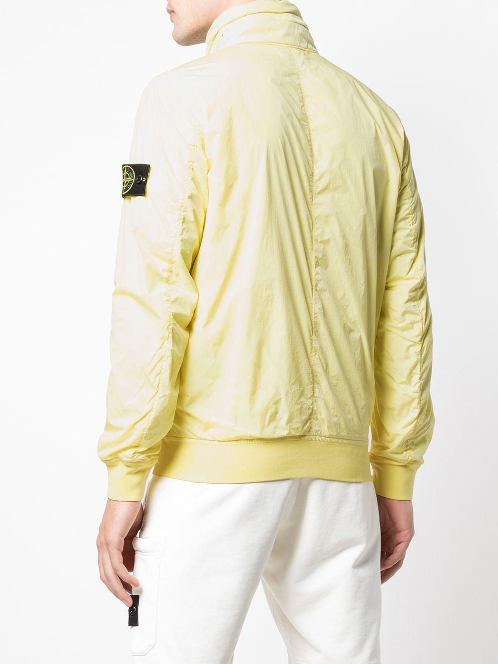 Stone Island Synthetic Lightweight Zip-up Jacket in Yellow for Men - Lyst