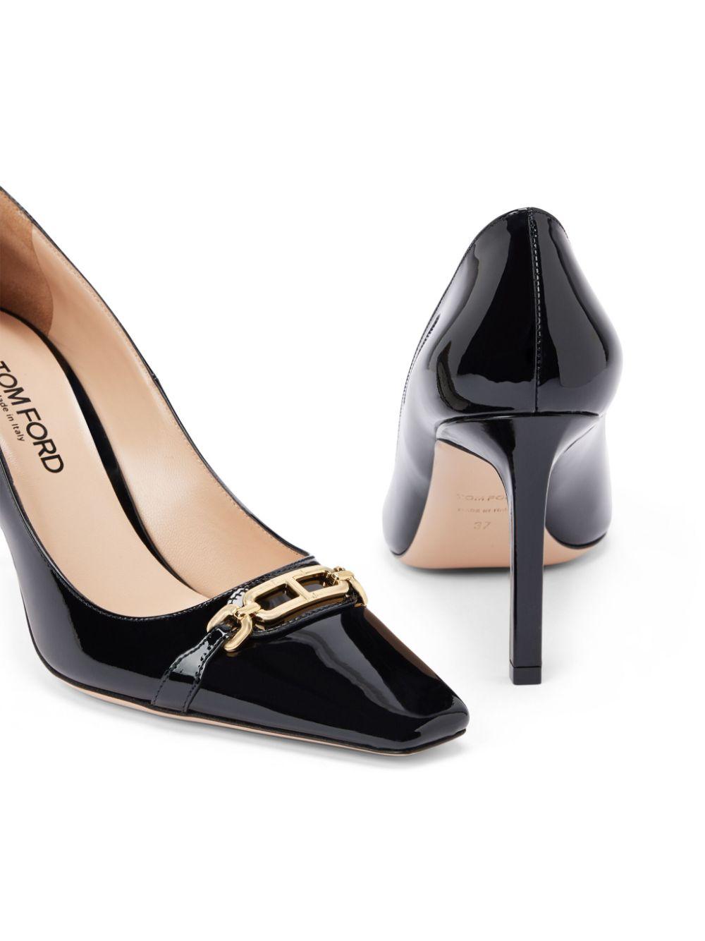 Black heels shiny discount