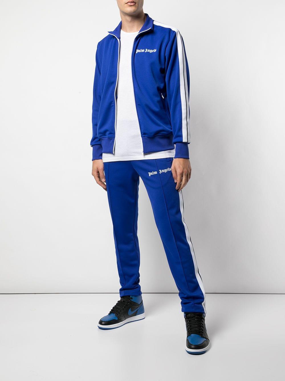 Palm Angels Logo track top in Blau für Herren | Lyst DE