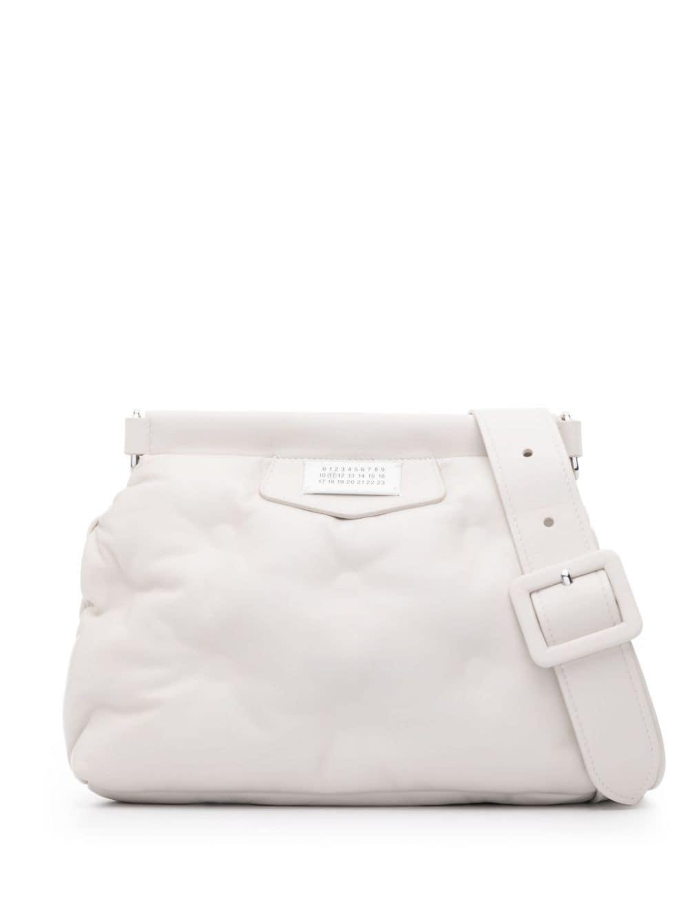 Maison Margiela Small Glam Slam Classique Messenger Bag in White