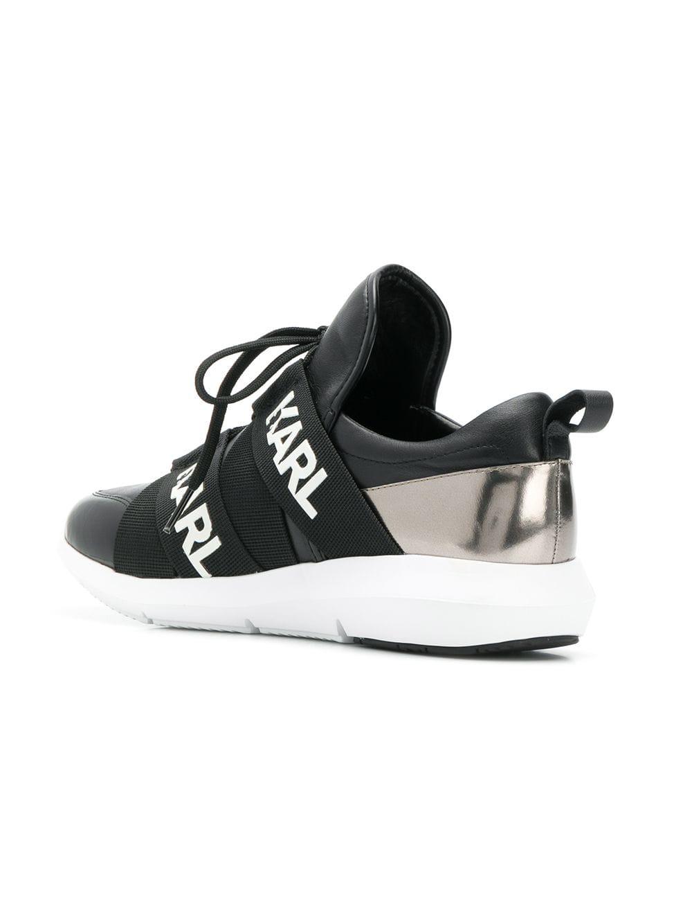 karl lagerfeld vitesse legere strap sneakers