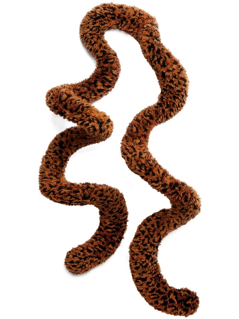 Balenciaga Leopard-print Wire Scarf in Brown | Lyst