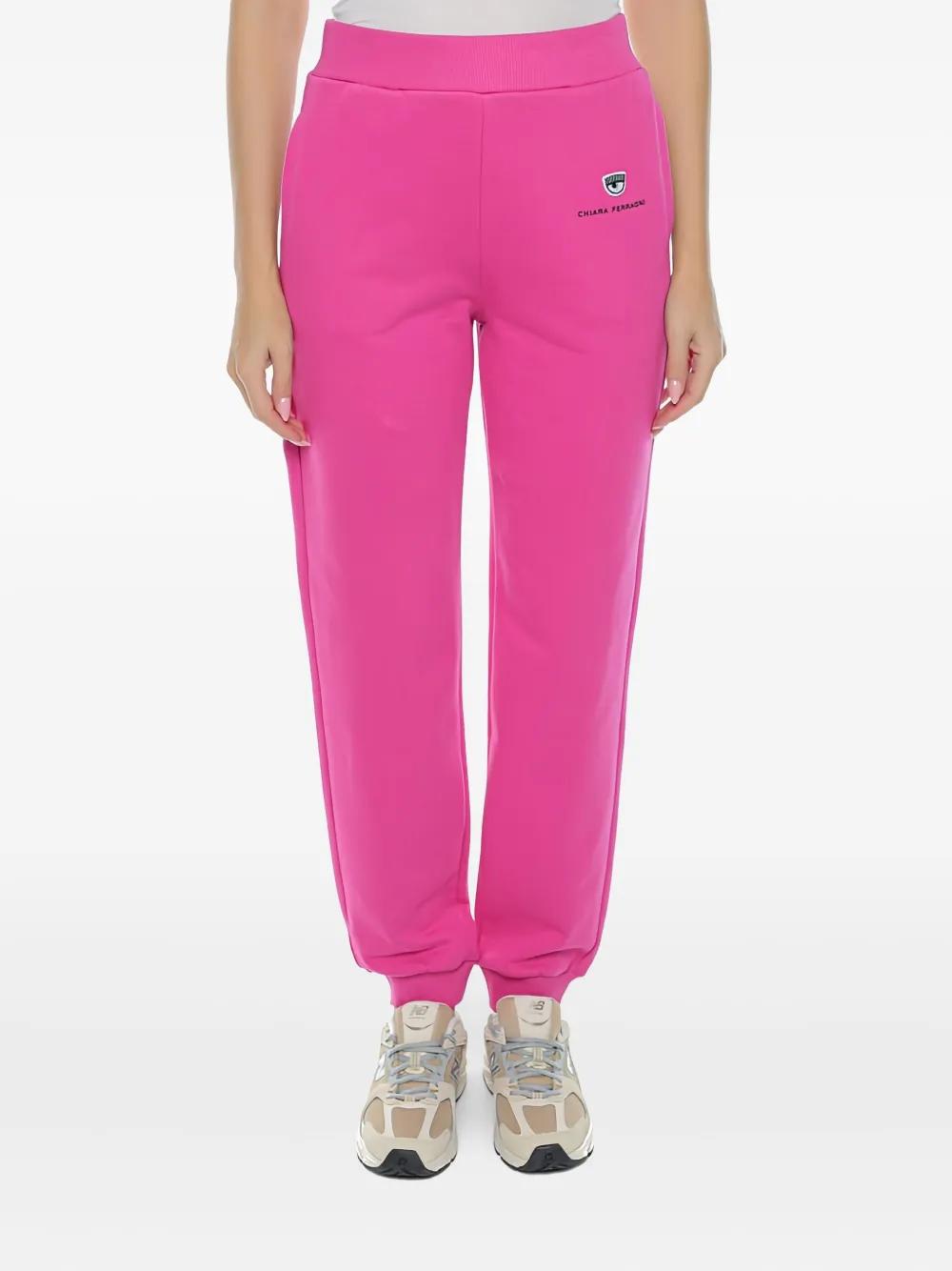 Chiara Ferragni Logo-Embroidered Track Pants in Pink Lyst UK