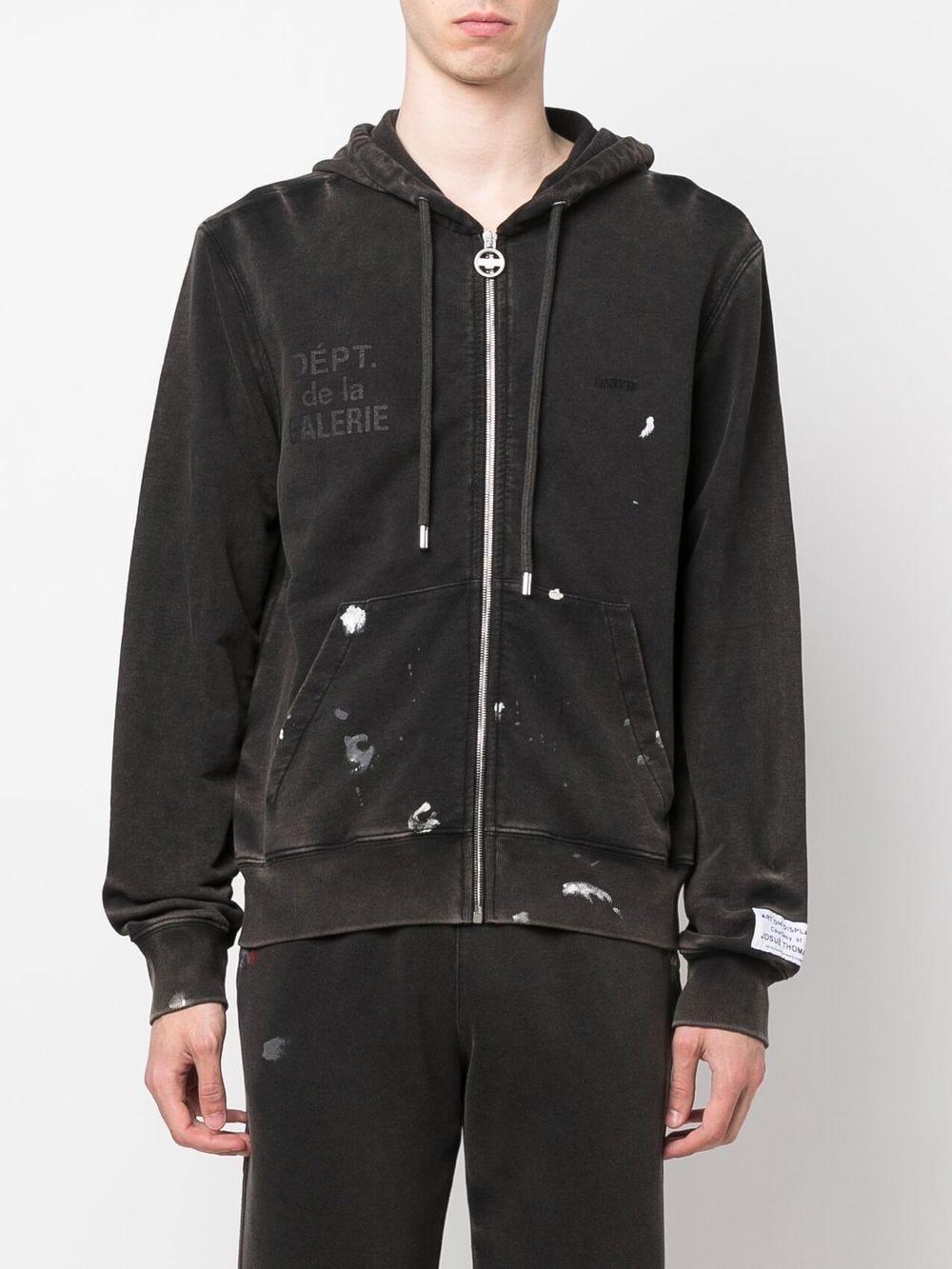 Lanvin Gallery Dept. X Zip-up Hoodie in Black | Lyst