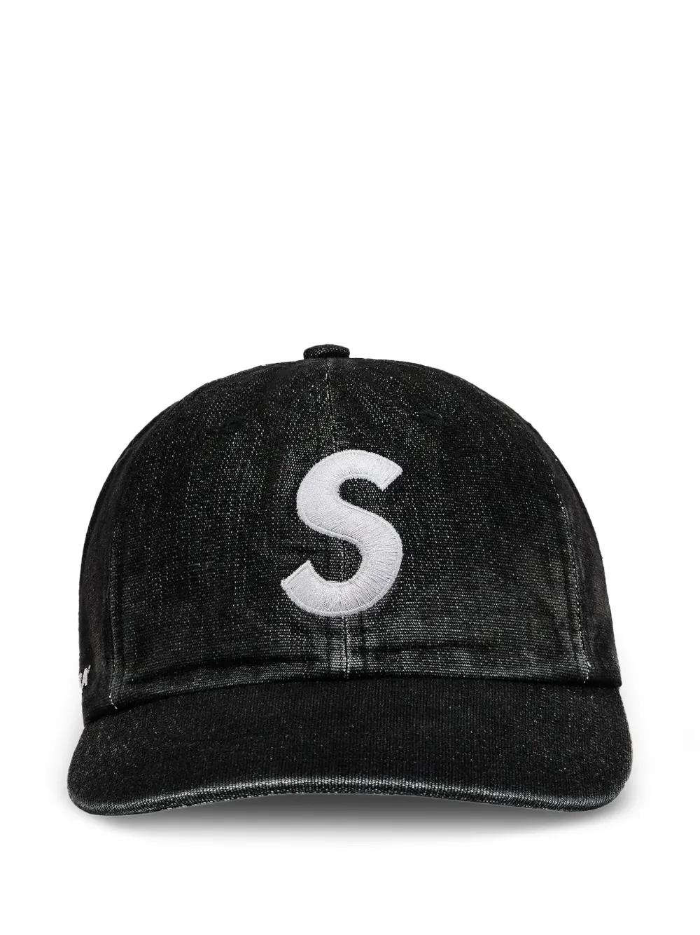 Supreme Cordura Denim S Logo Cap in Black for Men | Lyst