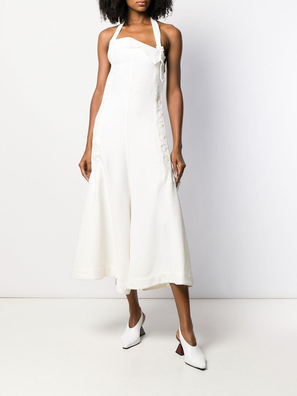 Jacquemus Wool Apron Dress in White - Save 40% - Lyst
