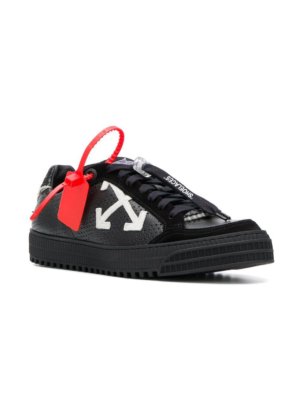 Fonetik Natur kabel Off-White c/o Virgil Abloh Leather Polo Shoe 3.0 Trainers in Black for Men  - Lyst