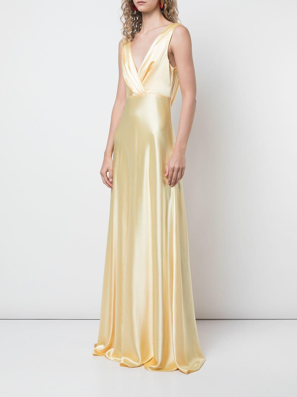 JILL Jill Stuart Natasha Gown in Yellow | Lyst