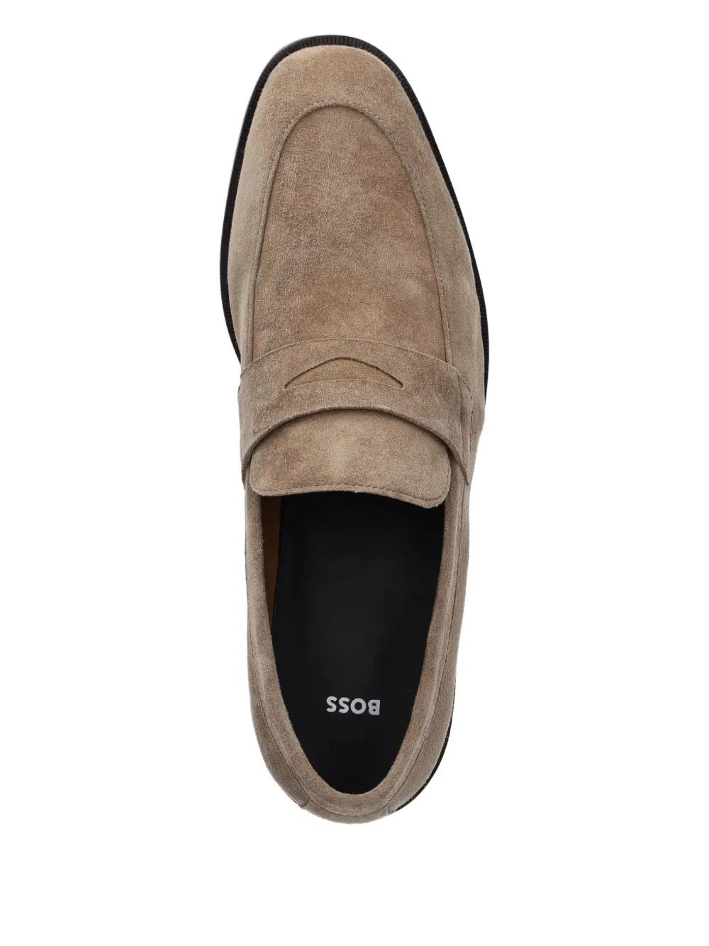 【関税込み】BOSS ブラウン スエード スリッポン ブラウン BOSS スリッポンシューズ メンズ | Lyst