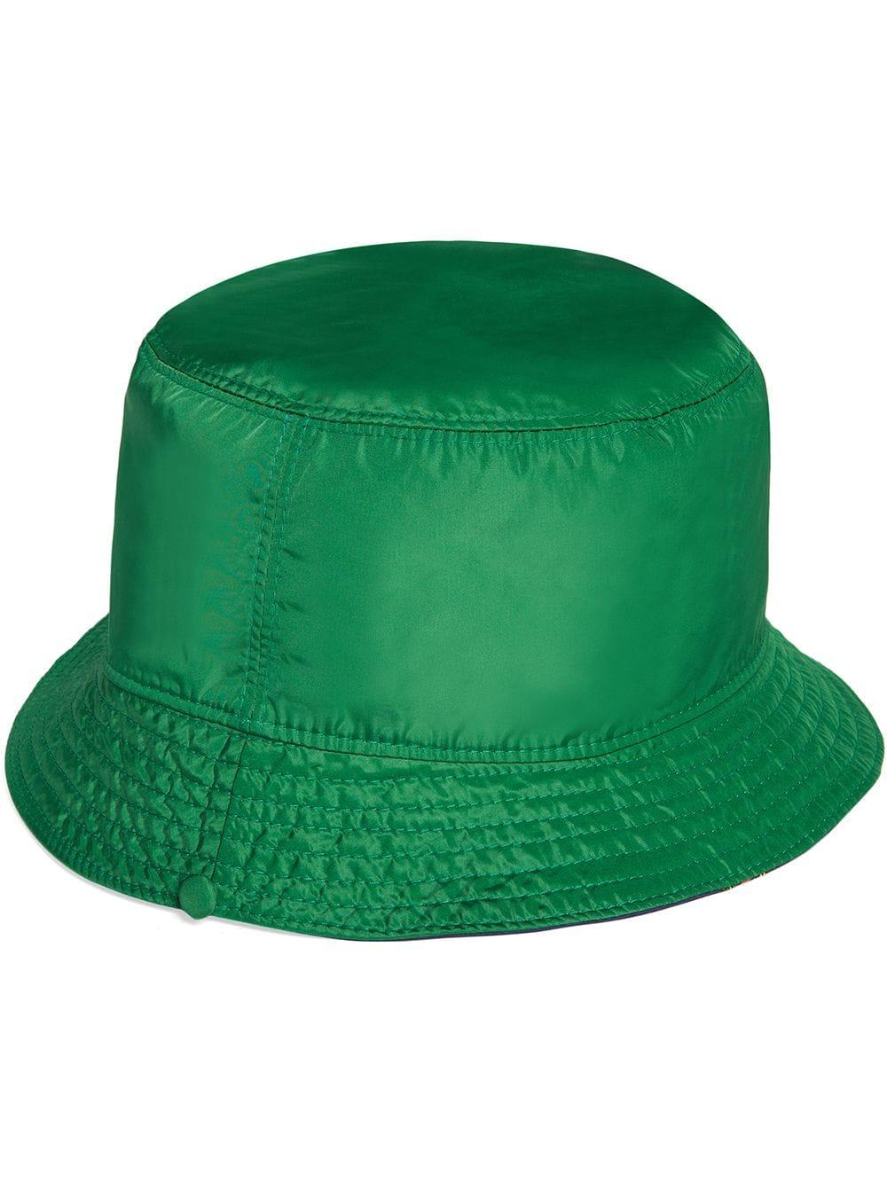 Gucci Synthetic Reversible Bucket Hat in Green for Men Lyst