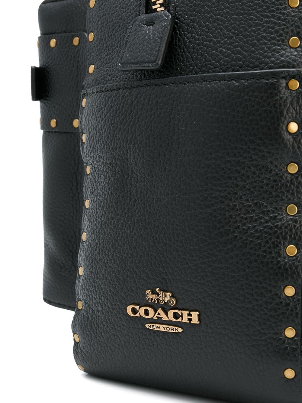 coach studded backpack