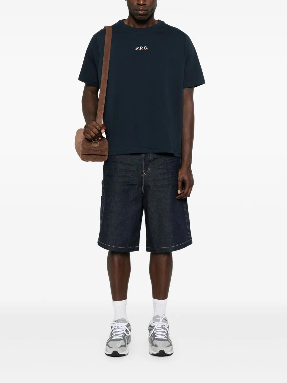 A.P.C. X Asics Wind T-Shirt in Blue for Men | Lyst