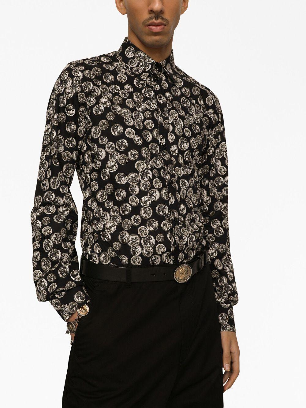 Dolce & Gabbana Graphic-print Shirt in Black for Men | Lyst