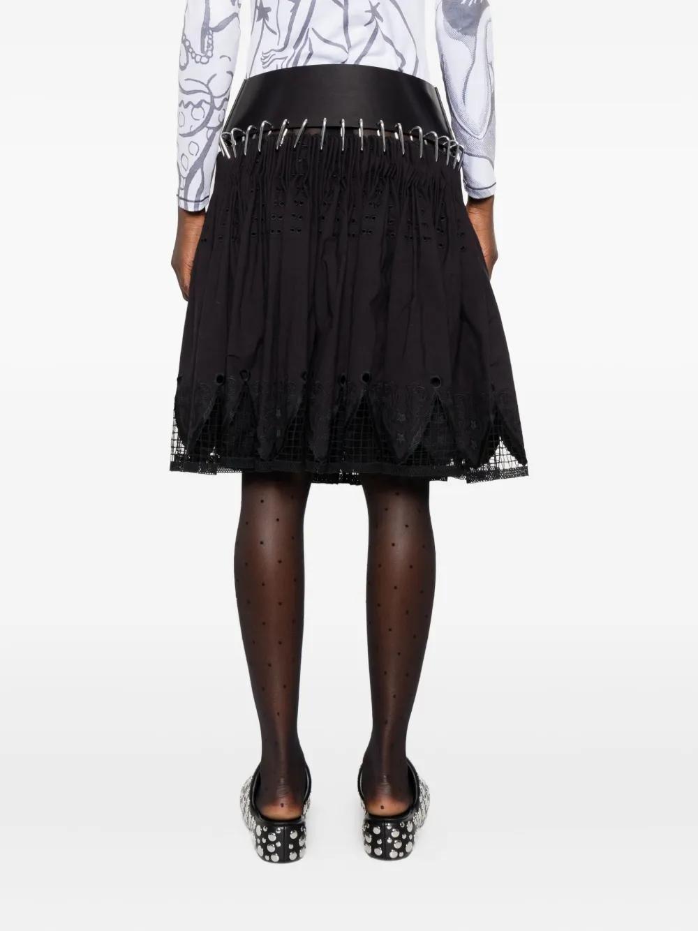 Jupe-short Chopova Lowena Noir/rose/bleu Taille S - Lycra, Mini, Très Bon état Occasion