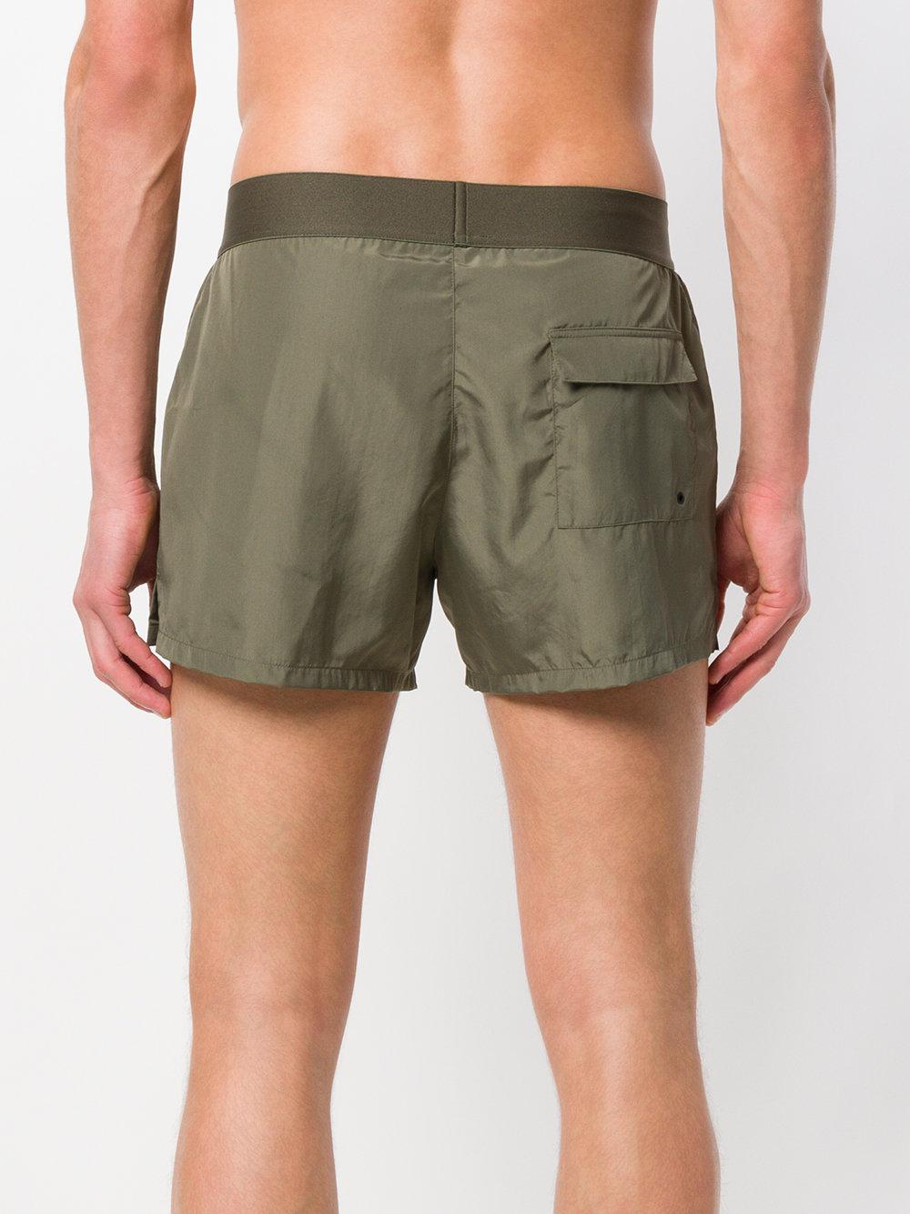 versace green swim shorts