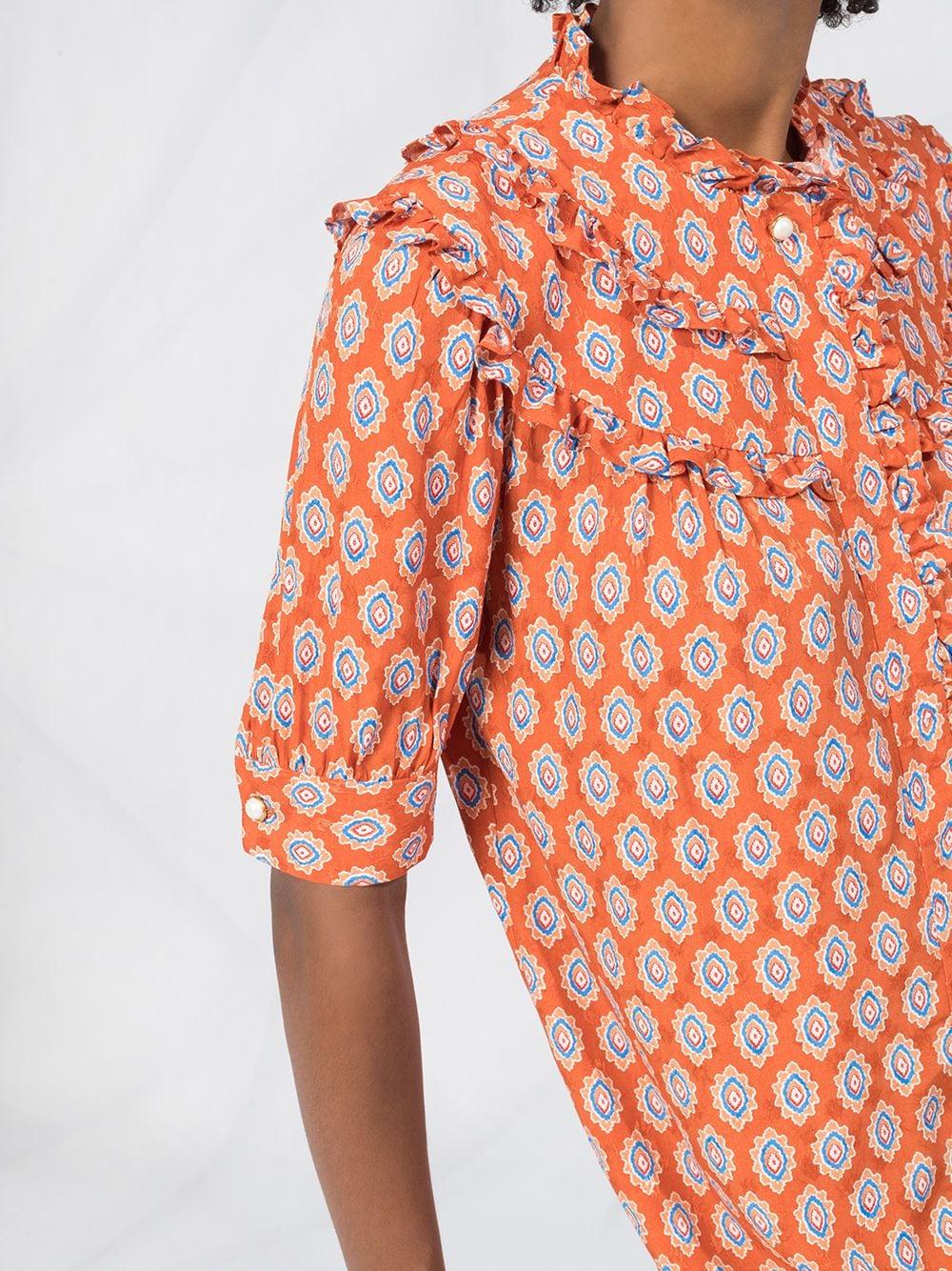 Sandro 'Rochel' Kleid mit Rüschen in Orange | Lyst AT