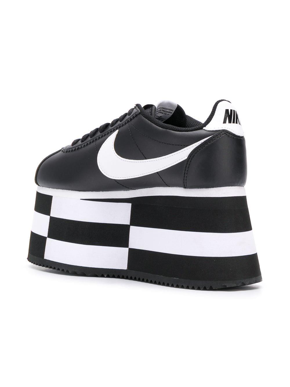 Comme des Garçons Synthetisch Comme Des Garcons X Nike Sneakers Met  Plateauzool in het Zwart - Lyst