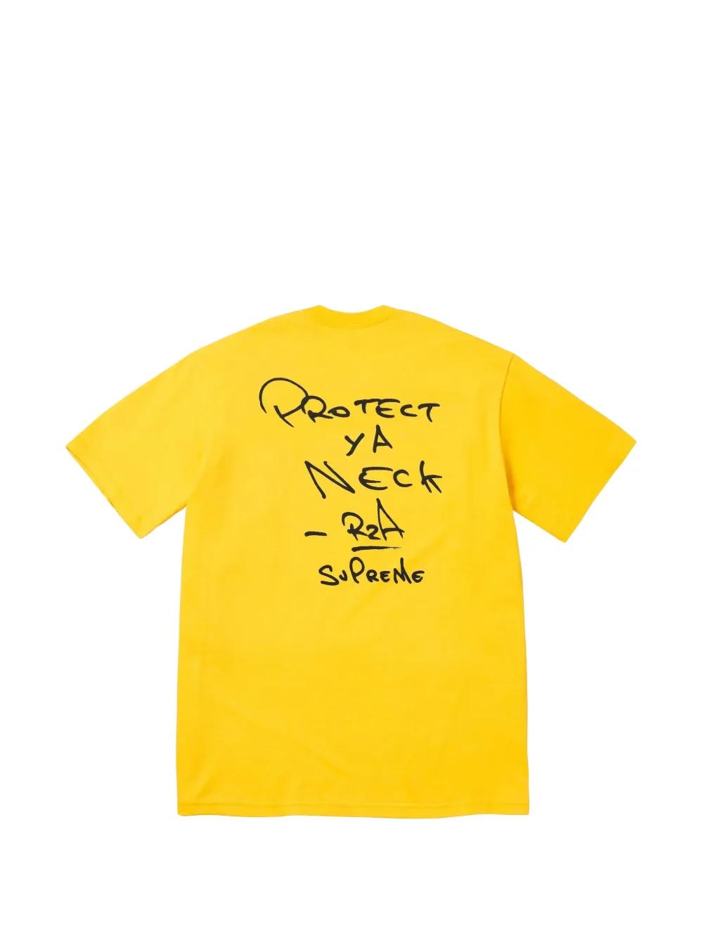 Supreme X Wu-Tang Clan Rza Printed T-Shirt in Yellow for Men | Lyst