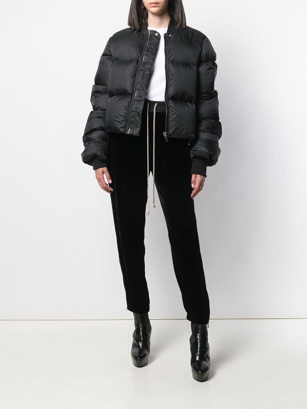 Rick Owens cropped ダウン puffer jacket