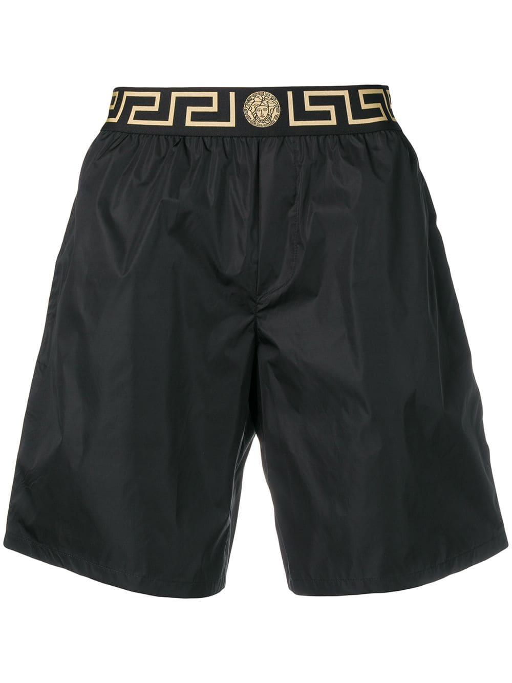 mens black versace swim shorts