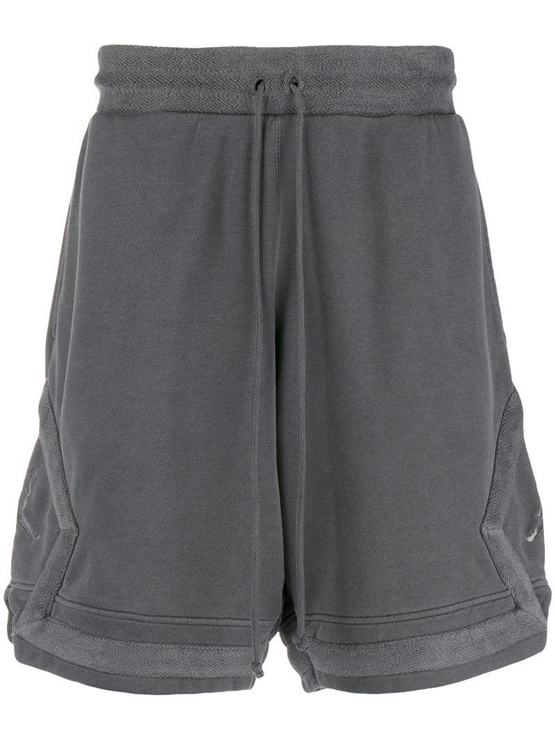 Nike Jordan Sportswear Diamond Washed Fleece Shorts in Gray for Men | Lyst