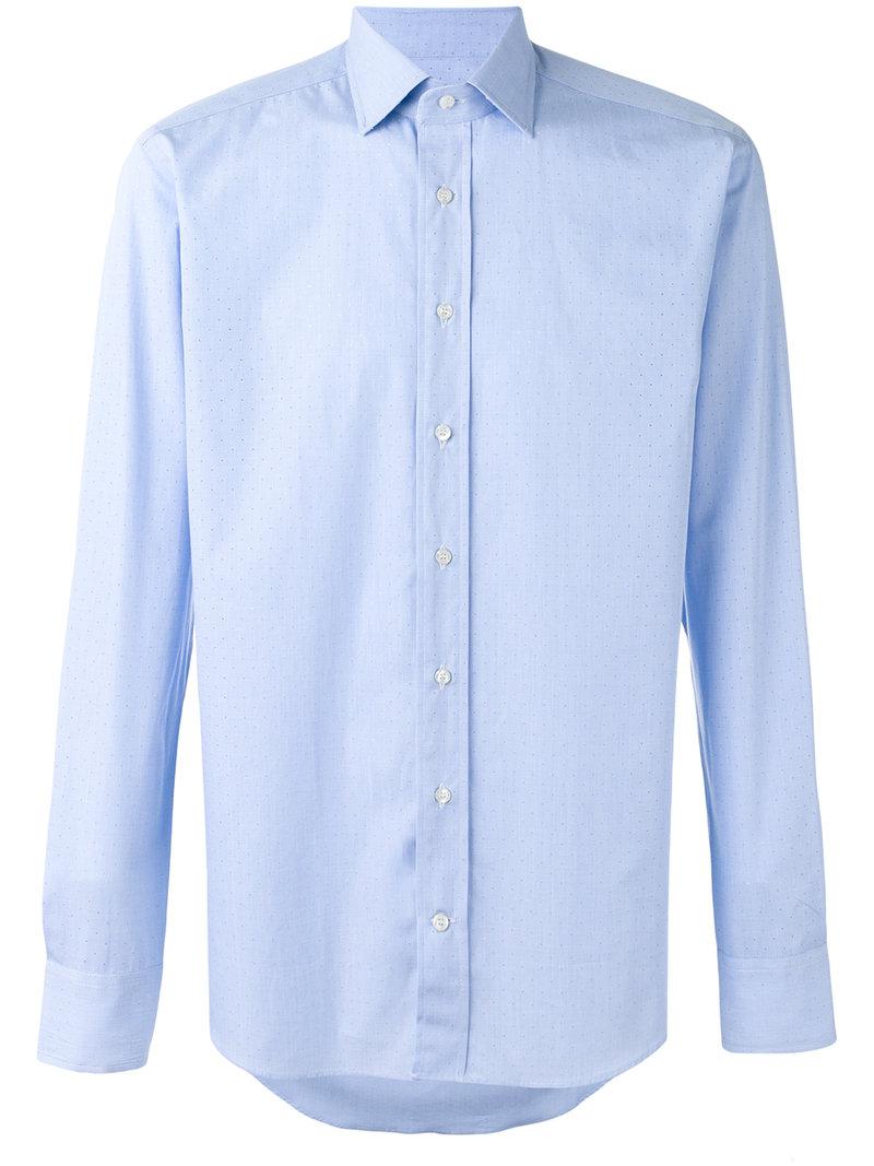 Lyst - Etro Classic Shirt in Blue for Men Etro. Men's Blue Classic Shirt