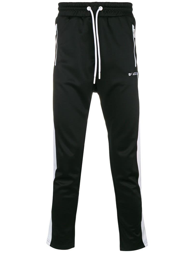 DIESEL Denim P-ska joggers in Black for 