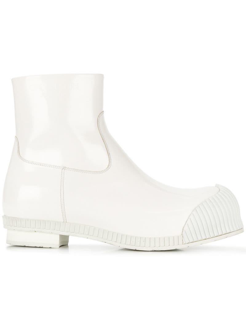 CALVIN KLEIN 205W39NYC Dense Spazzolato Leather Boots in White for Men |  Lyst