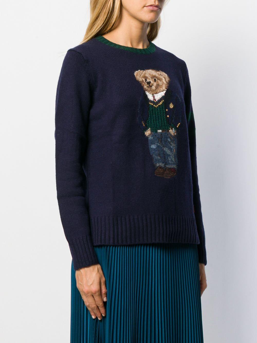 Ralph Lauren Polo Bear Cotton-linen Sweater in Navy (Blue) - Save 