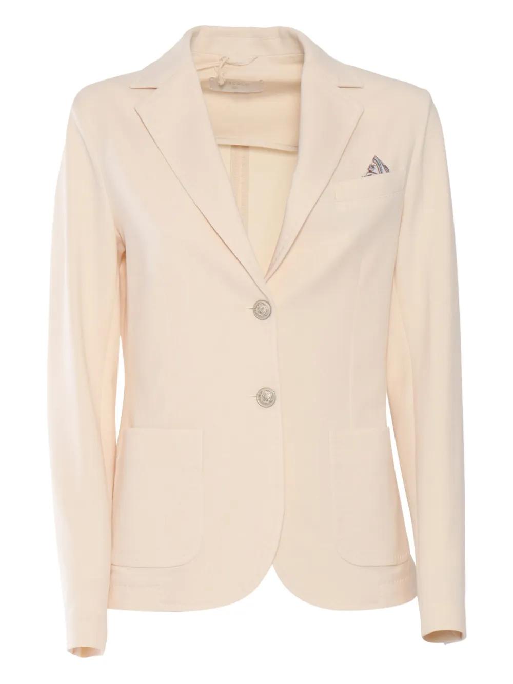 ジャケット CIRCOLO 1901 Women Jackets FD35388299 BEIGE Circolo 1901 Beige Women's Double-Breasted Velvet Jacket