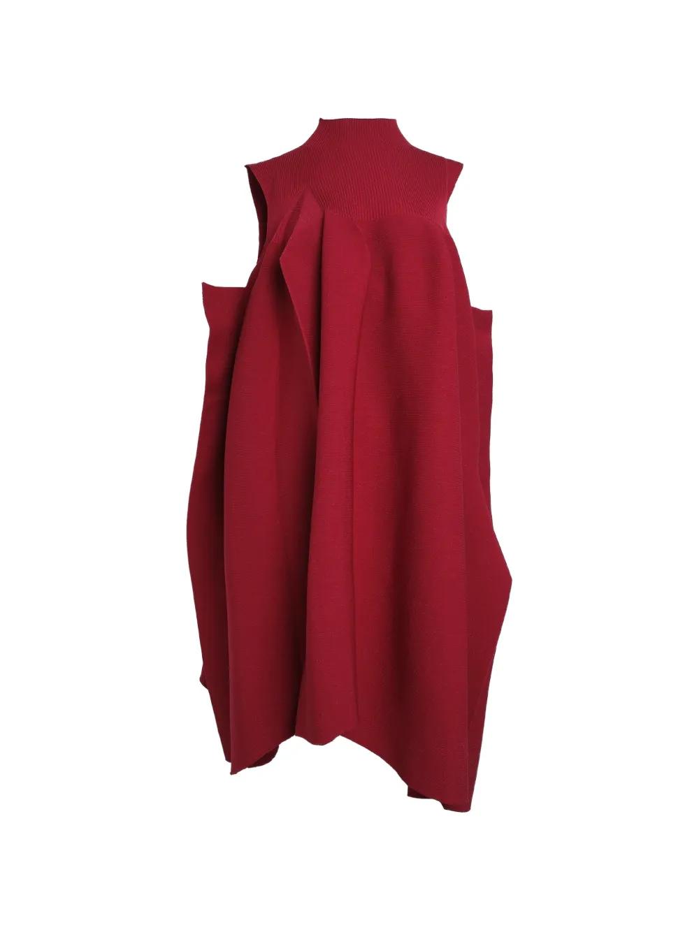 CFCL Ribbed-Knit Sleeveless Mini Dress in Red | Lyst